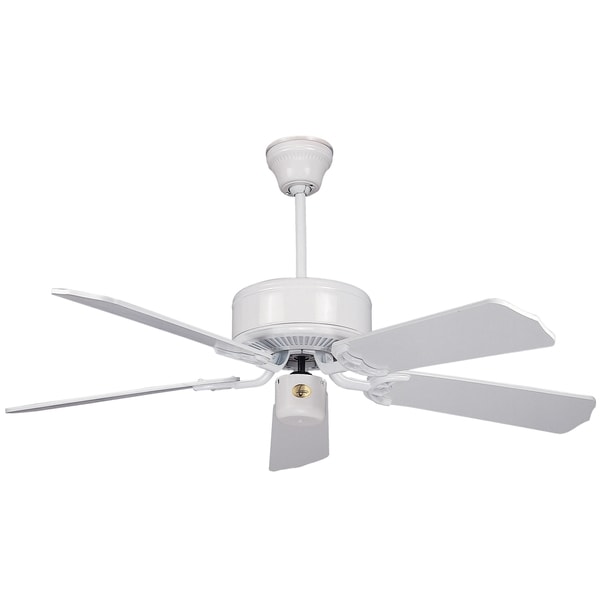 Shop Classic 52-inch White 5-blade Ceiling Fan - Free ...