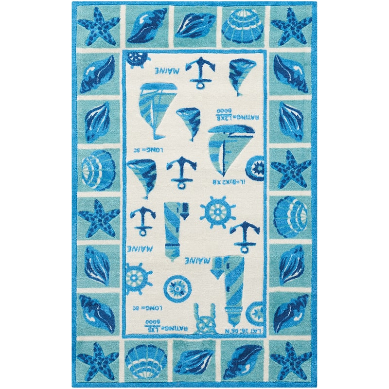 Nourison Shoreline Area Rug - 2'6" x 4' - Ivory