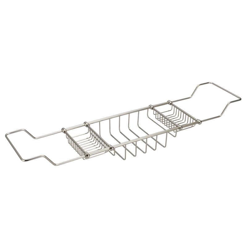 Water Creation Expandable Bath Caddy For The Elegant Tub in Chrome Finish