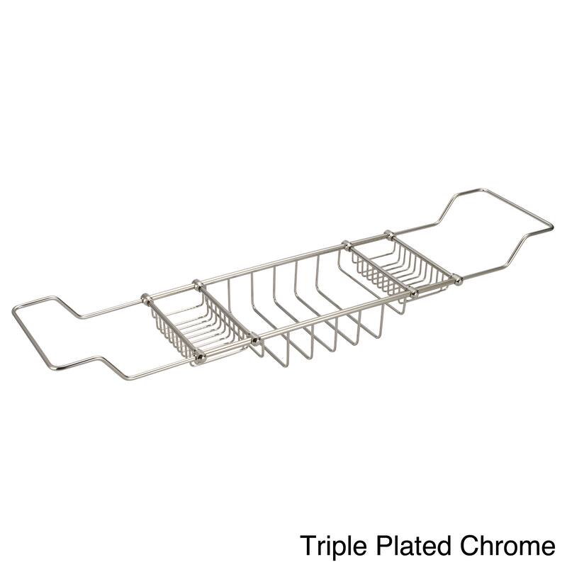 Water Creation Expandable Bath Caddy For The Elegant Tub in Chrome Finish - Chrome