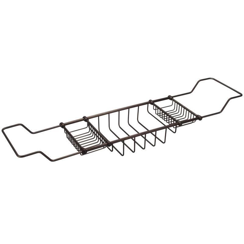 Water Creation Expandable Bath Caddy For The Elegant Tub in Chrome Finish