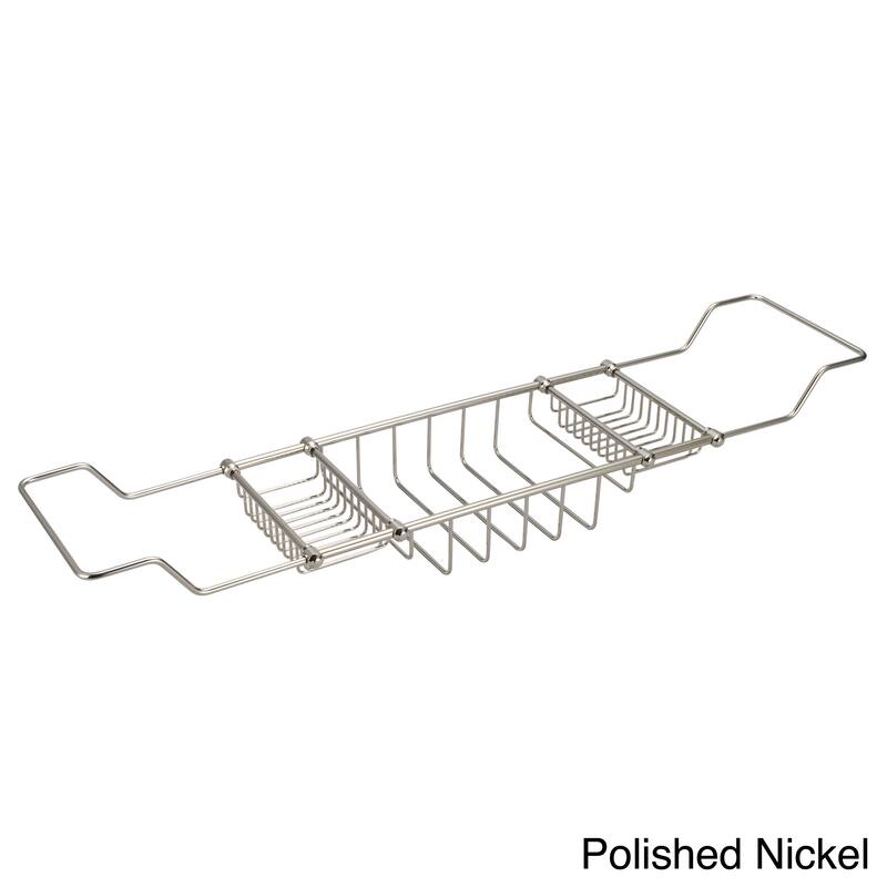 Water Creation Expandable Bath Caddy For The Elegant Tub in Chrome Finish - Polished Nickel