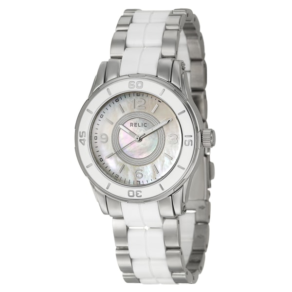 Shop Relic by Fossil Women's Stainless Steel 'Hannah' Watch - Free ...