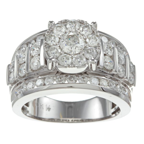10k White Gold 2ct TDW Imperial Diamond Engagement Ring (H I, I2