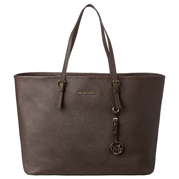 MICHAEL Michael Kors 'Jet Set' Medium Dark Brown Leather Tote Bag ...