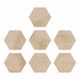 Wood Flourishes-Hexagons 7/Pkg - Thumbnail 0