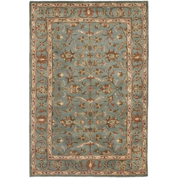 Safavieh Handmade Heritage Timeless Traditional Blue Wool Rug - 3' x 5'