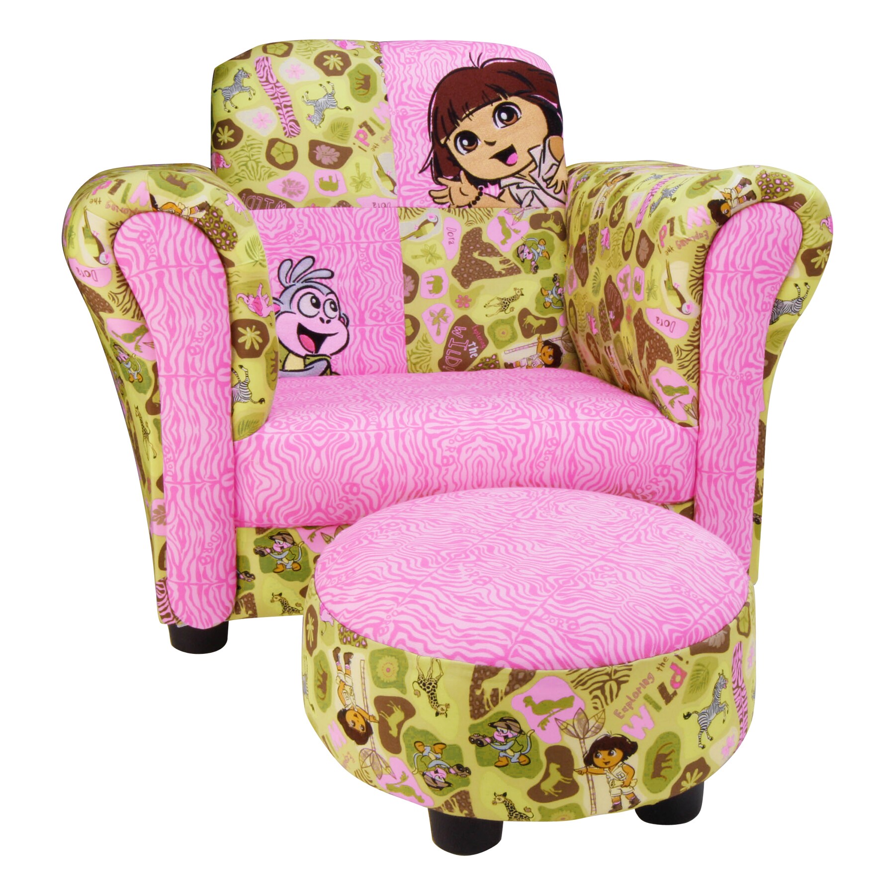 Trend Lab Dora the Explorer Club Chair and Ottoman Set Today $100.00