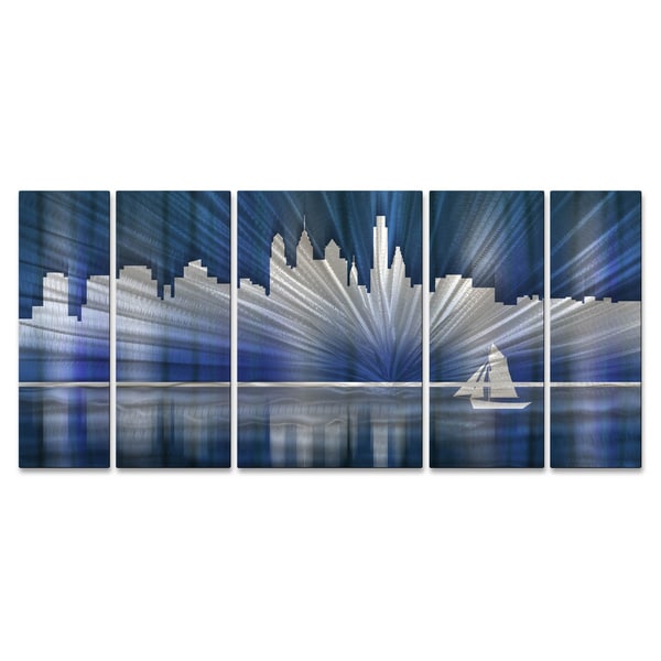 Ash Carl 'Cool Philadelphia Skyline' Metal Wall Art ALL MY WALLS Metal Art