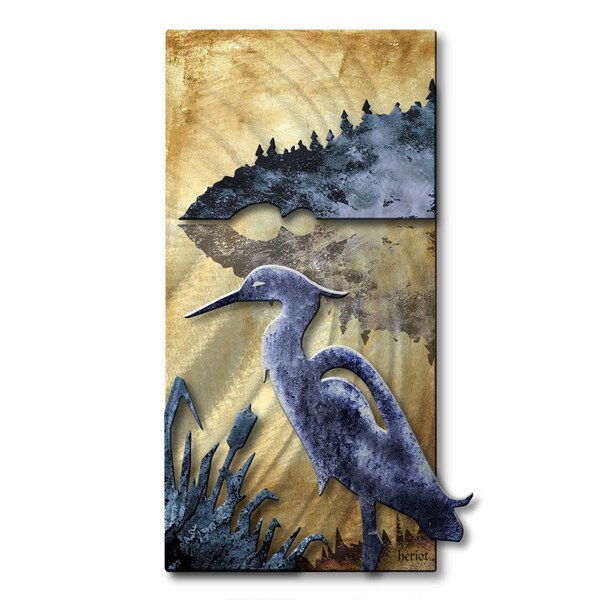 Josh Heriot Blue Herring Metal Wall Art