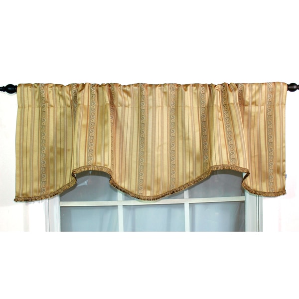 Shop Stripe Gold Cornice Valance Free Shipping On Orders Over 45
