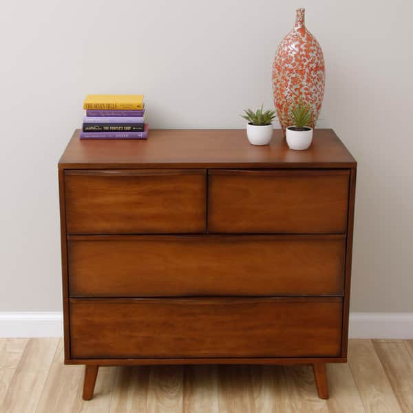 slide 1 of 6, Sterling Antique Honey 4-drawer Dresser