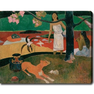 Paul Gauguin 'Tahitian Pastorals' Oil on Canvas Art Canvas