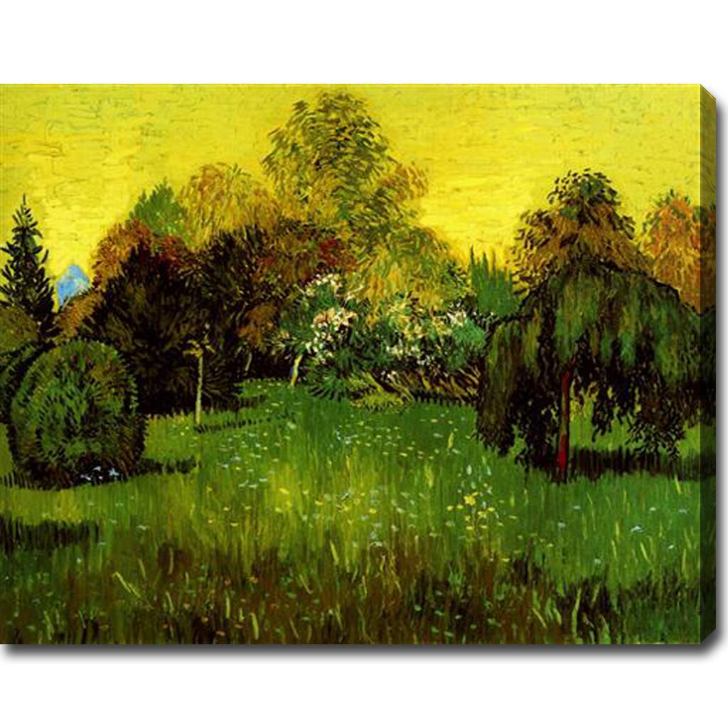 Vincent van Gogh 'The Poet's Garden' Gallery-wrapped Canvas Art