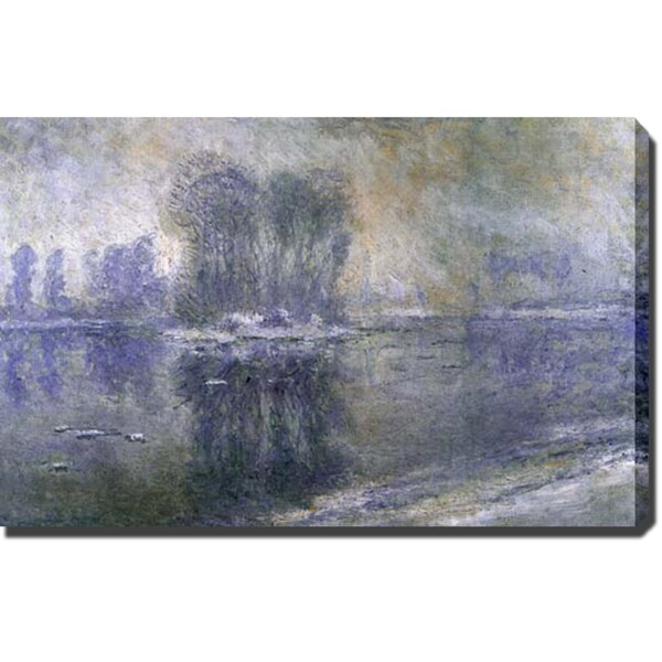 Claude Monet Frost near Vetheuil Canvas Art