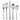 Ginkgo Norse Service for Eight 42-Piece Flatware Set