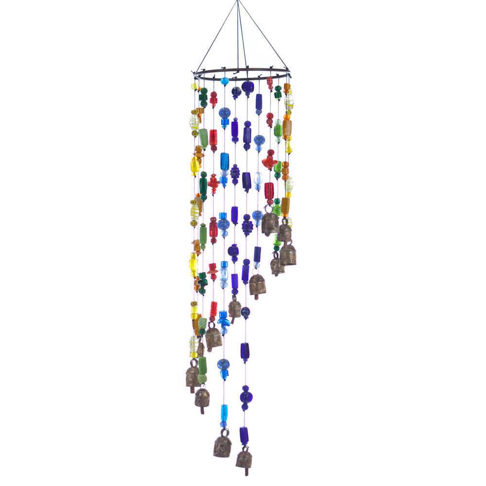 Handmade Rainbow Falls Wind Chime (India)