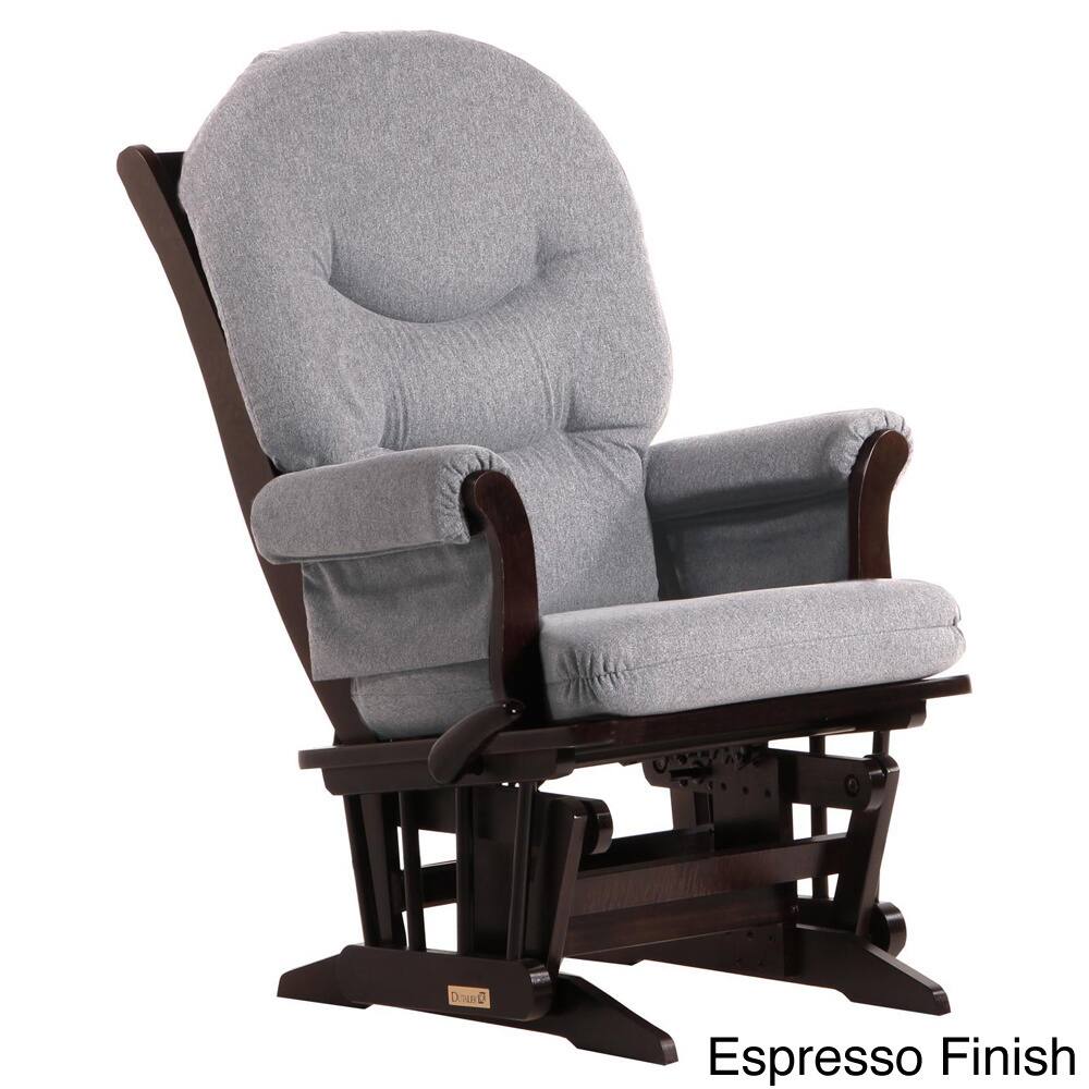 Dutailier Dark Grey Multiposition/ Reclining Sleigh Glider