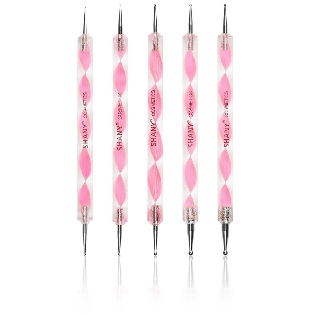Shany Marbleizing and Dotting 5-piece Double-sided Pen Brush Set
