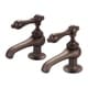 preview thumbnail 1 of 4, Water Creation Vintage Classic Basin Beaks Lavatory Faucet in Oil Rubbed Bronze Finish Lever Handles