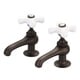 preview thumbnail 6 of 4, Water Creation Vintage Classic Basin Beaks Lavatory Faucet in Oil Rubbed Bronze Finish Porcelain Cross Handles