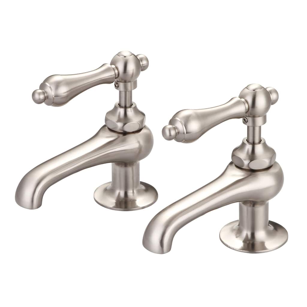 Water Creation Vintage Classic Basin Beaks Lavatory Faucet in Brushed Nickel Finish