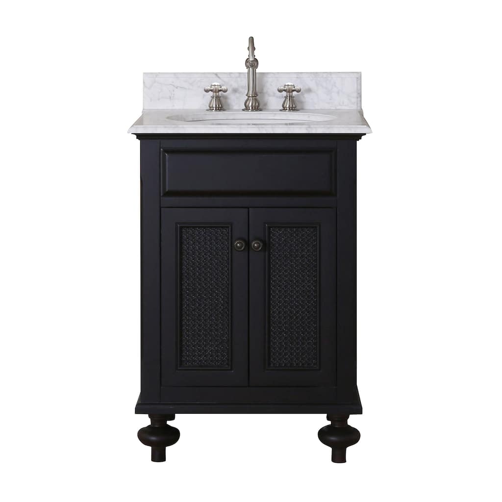 Water Creation London 24-inch Dark Espresso Single Sink Bathroom Vanity