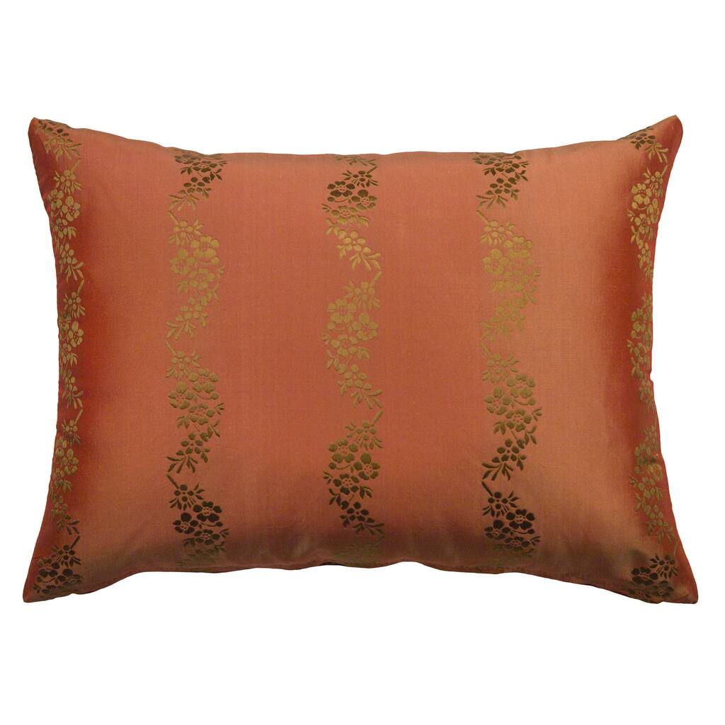 Rose Tree Crimson Garden Shimmer Decorative Pillow