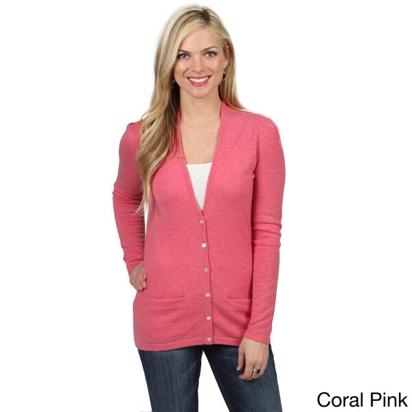 Shop Mendocino Women's Cashmere Cardigan Sweater - Free Shipping Today ...