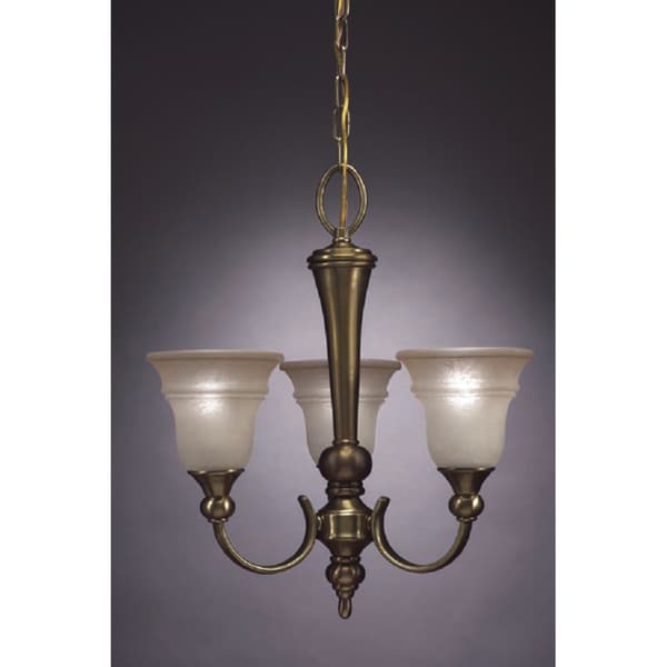 Transitional 6 light Antique Iron Finish Chandelier