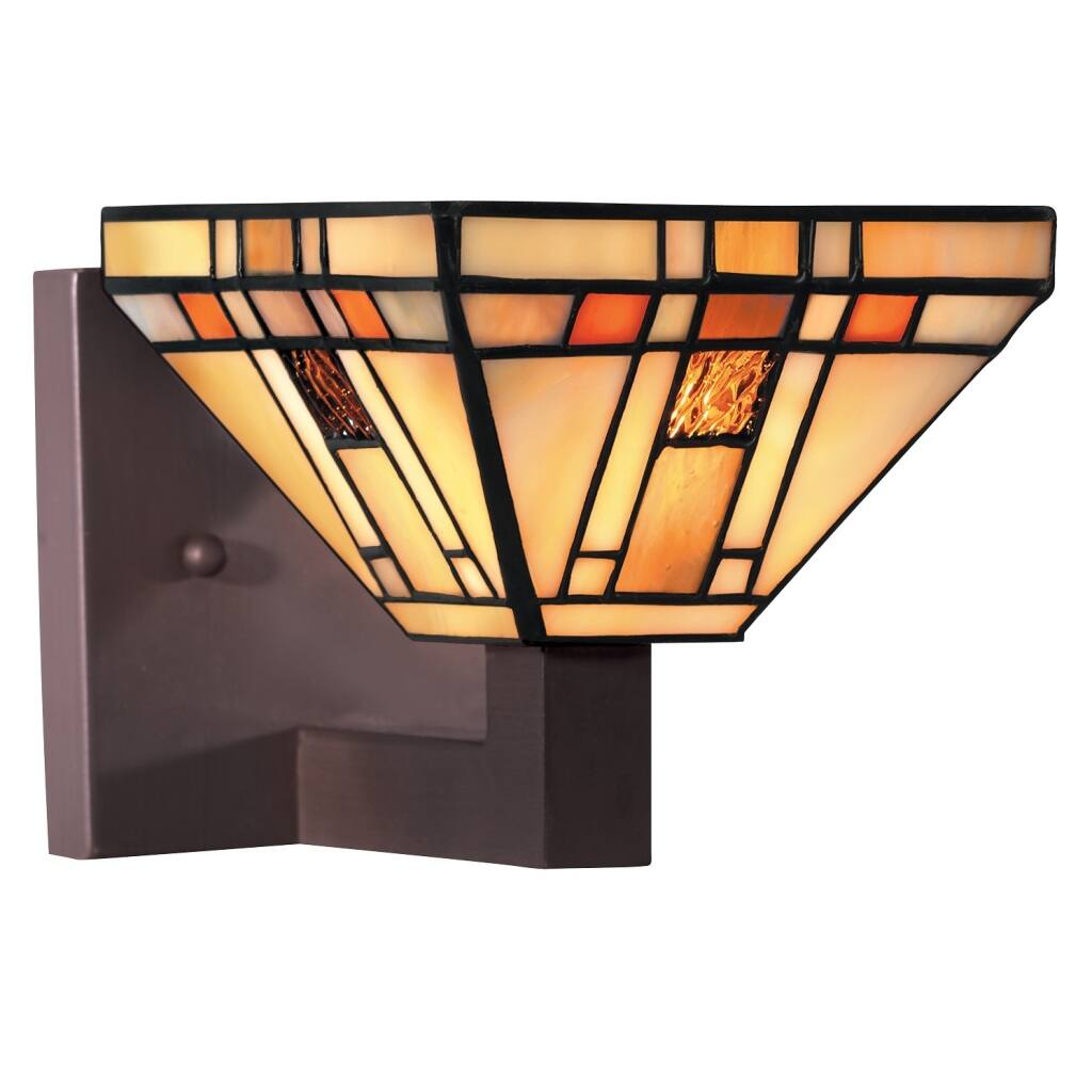 Transitional 1-light Hartford Bronze Wall Sconce