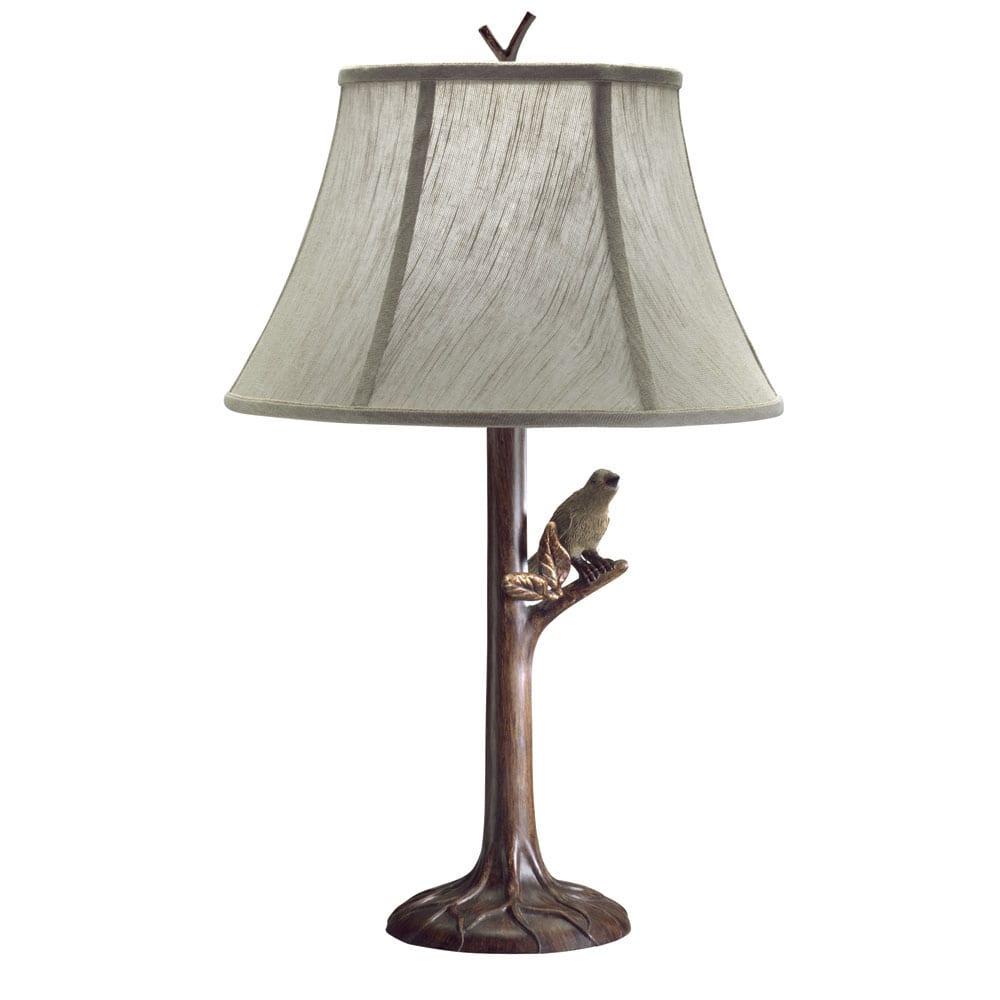 Transitional Tree Bark 1-light Table Lamp