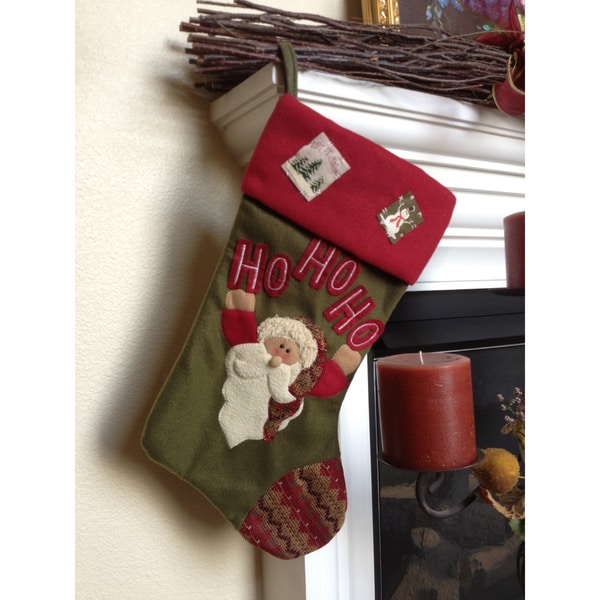 Happy Santa Christmas Stocking