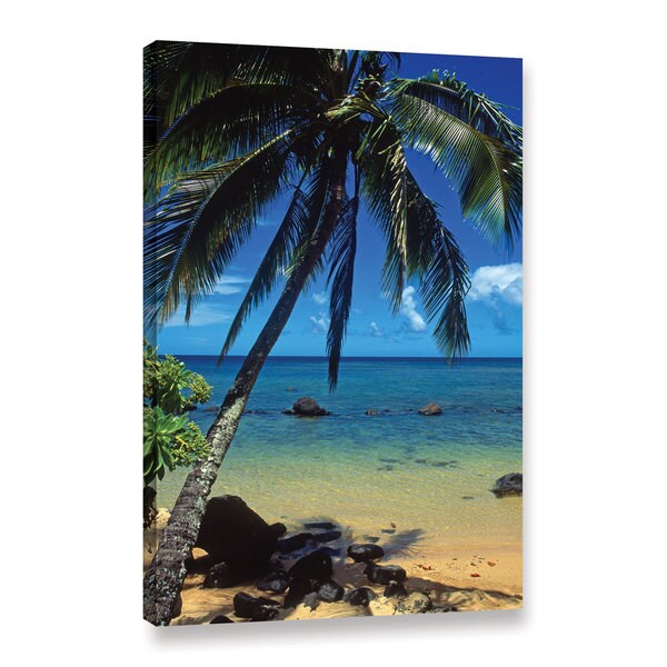 Shop Kathy Yates 'Beautiful Anini Beach' Canvas Art - Free Shipping On ...