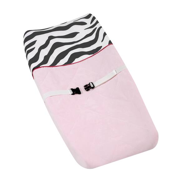 Sweet JoJo Designs Pink Funky Zebra Changing Pad Cover Bed Bath