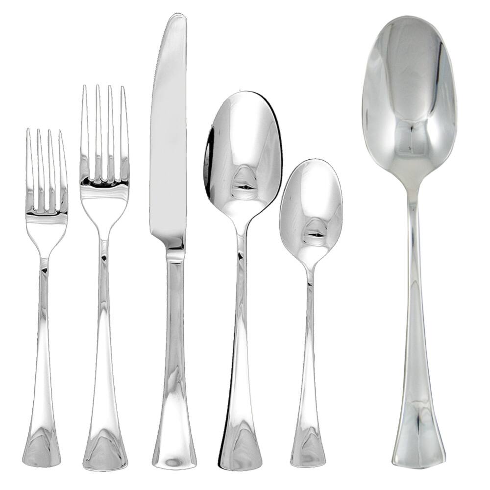 Ginkgo Woodruff 42-piece Stainless Steel Flatware Set