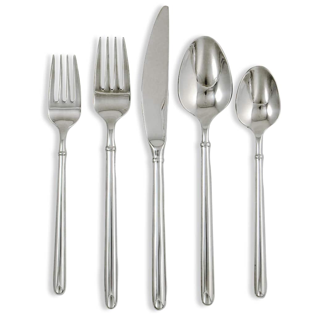 Ginkgo Svelte 42-Piece Stainless Steel Flatware Set