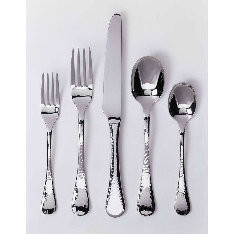 Ginkgo Lafayette 42-Piece Stainless Steel Flatware Set