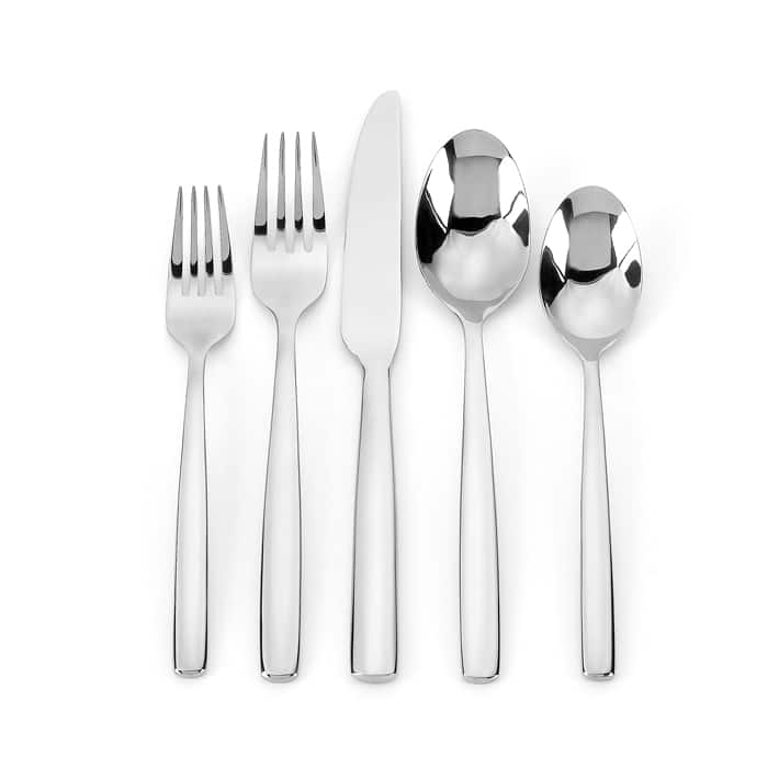 Ginkgo Simple 42-piece Stainless Steel Flatware Set