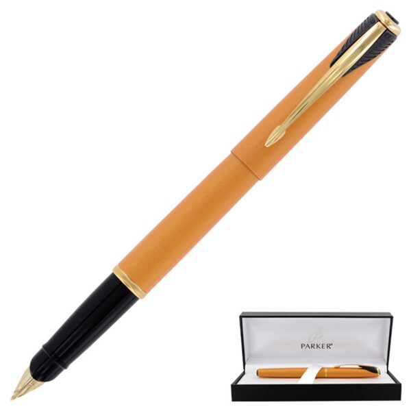 Parker Inflection Radiant Yellow Fountain Pen - 15014289 - Overstock ...