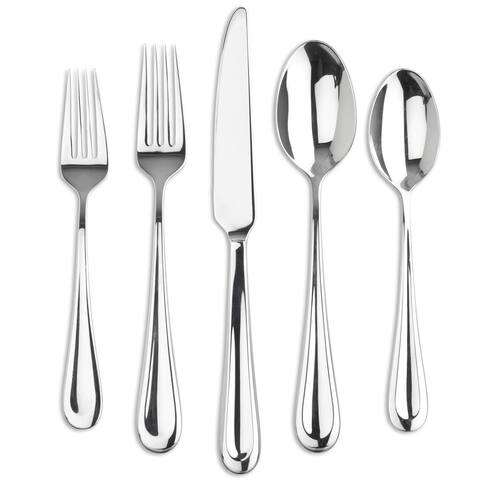 Ginkgo Corrie 42-Piece Stainless Steel Flatware Set