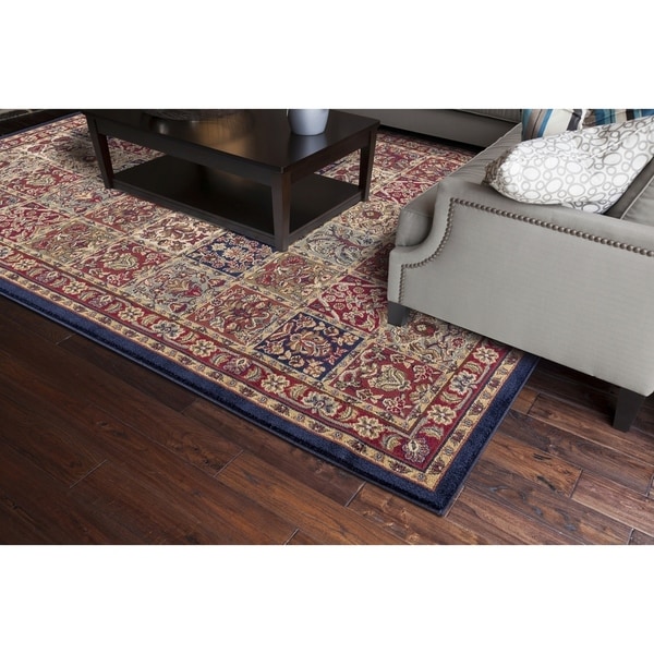 Jewel Pamela Red Polypropylene Rug - 5'3 x 7'7