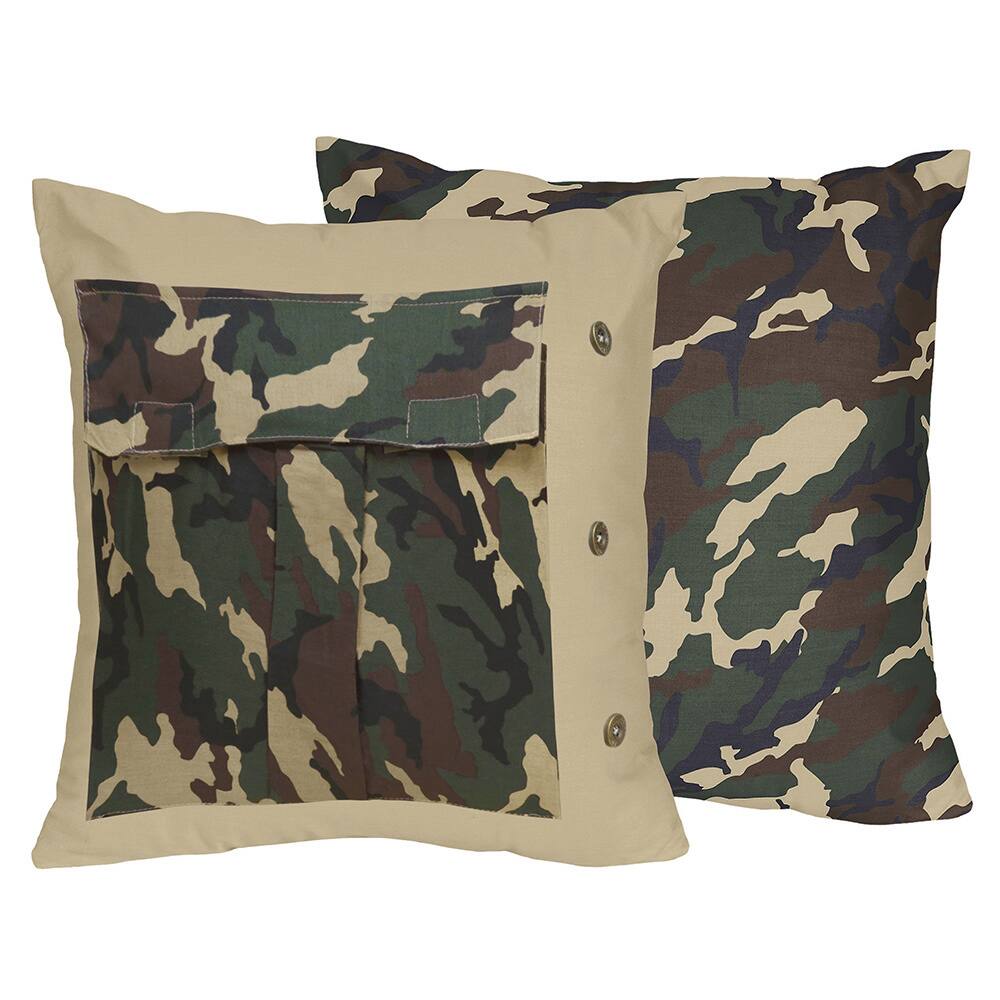 Sweet JoJo Designs Camo Throw Pillow
