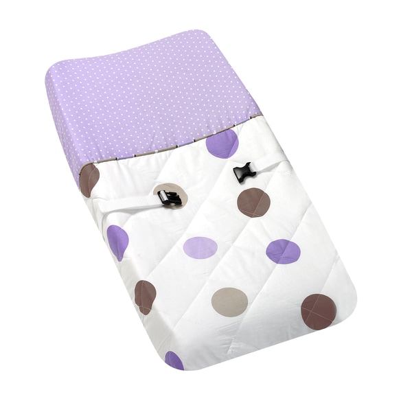 Sweet JoJo Designs Purple and Brown Mod Dots Changing Pad Cover Sweet Jojo Designs Changing Pads