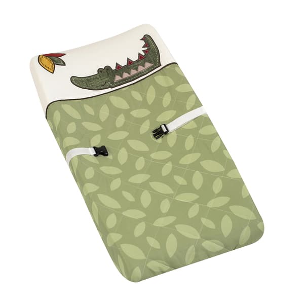 Sweet JoJo Designs Jungle Time Baby Changing Pad Cover Bed Bath