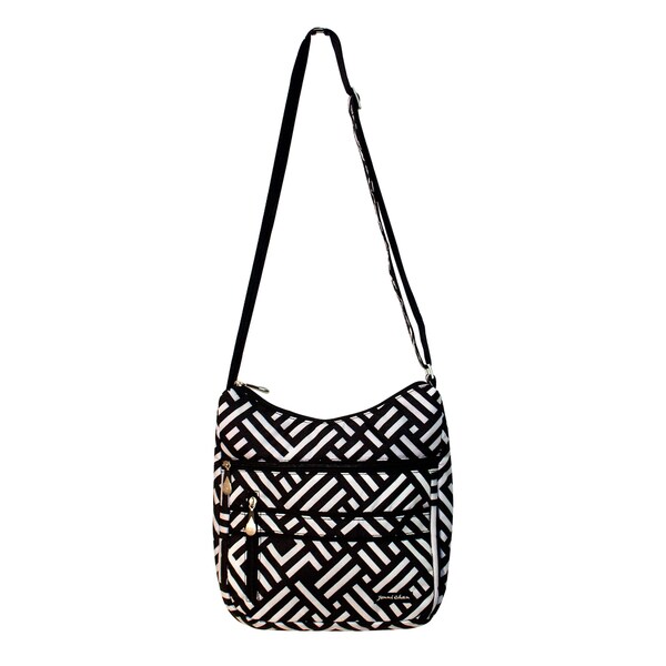 Shop Jenni Chan Women's Signature Black/White Soft Crossbody Tote Bag ...