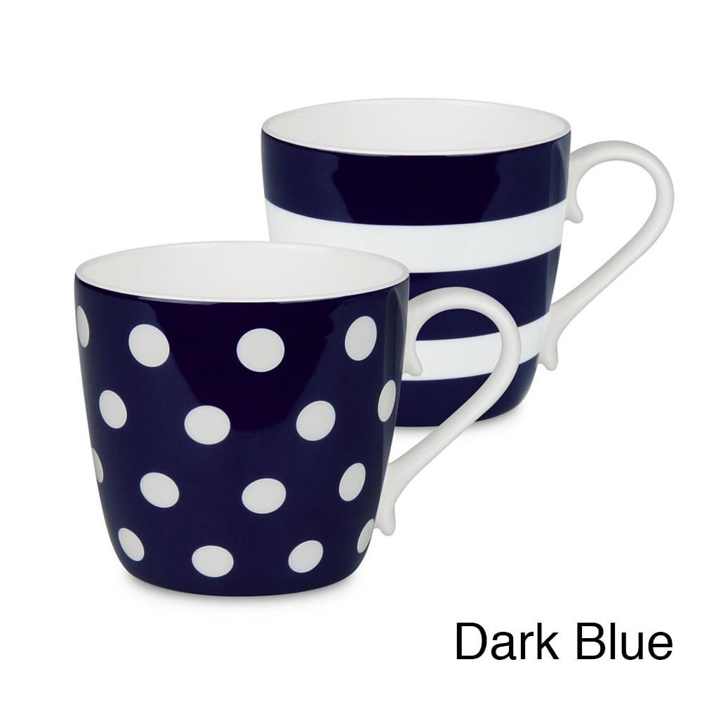 Konitz Mugs Dots And Stripes, Set Of 2