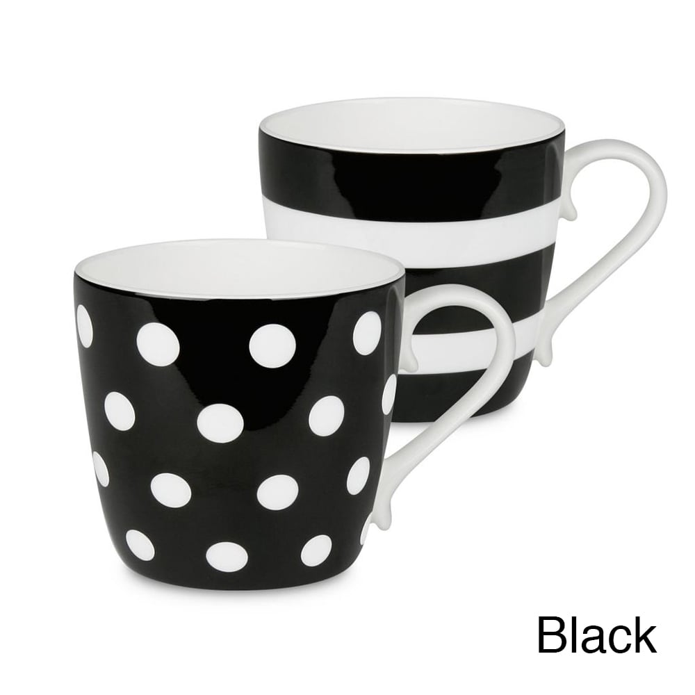 Konitz Mugs Dots And Stripes, Set Of 2