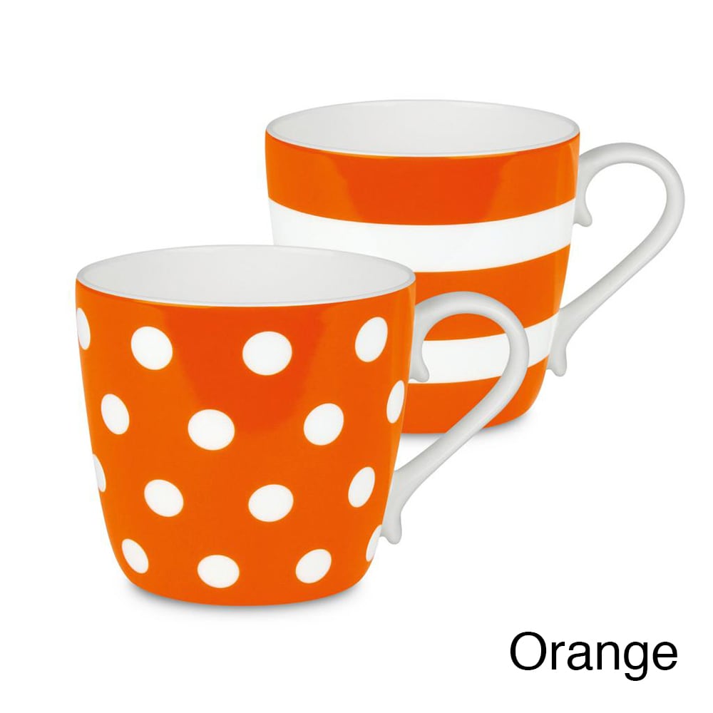 Konitz Mugs Dots And Stripes, Set Of 2