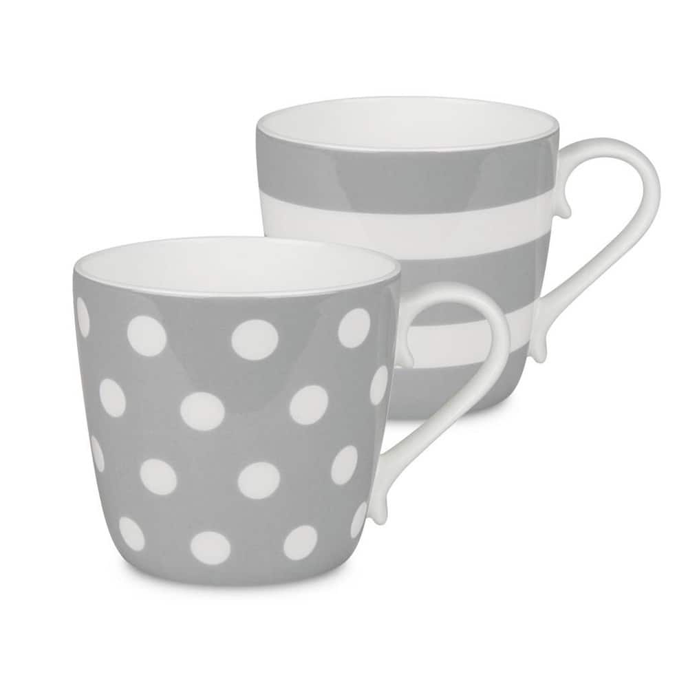 Konitz Mugs Dots and Stripes, Set of 2
